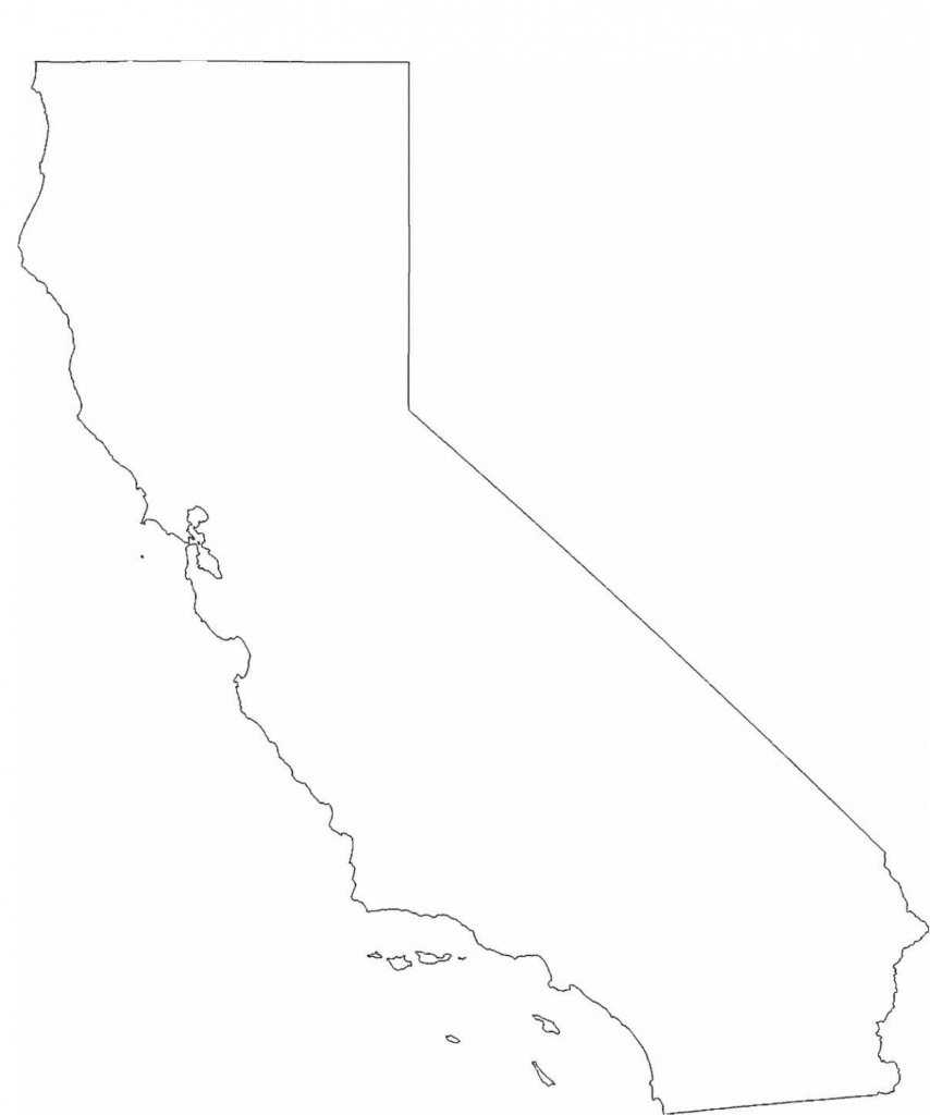 Outline Map Of California Printable – Page 2 – Map Of Usa District - California Outline Map Printable