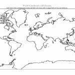 Outline Map Of Continents And Oceans With Printable Map Of The World   Blank Map Of The Continents And Oceans Printable
