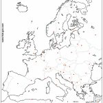 Outline Map Of Europe (Countries And Capitals)   Free Printable Map Of Europe With Countries And Capitals