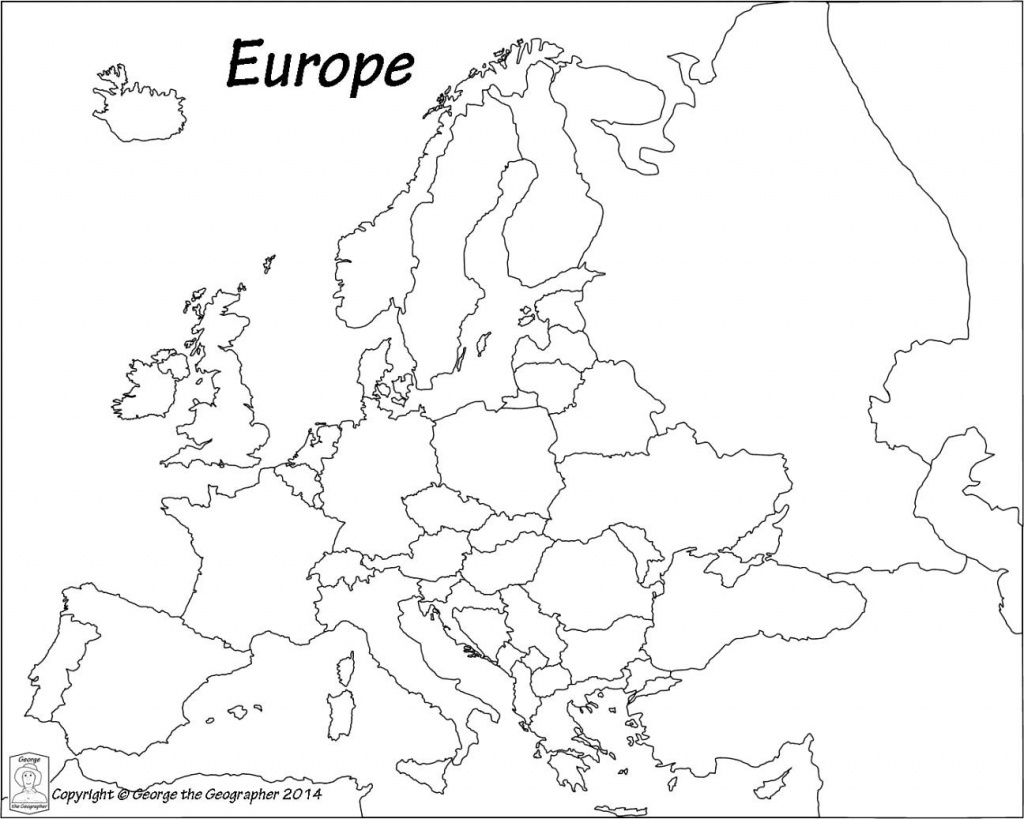Outline Map Of Europe Political With Free Printable Maps And In - Printable Blank Map Of Europe