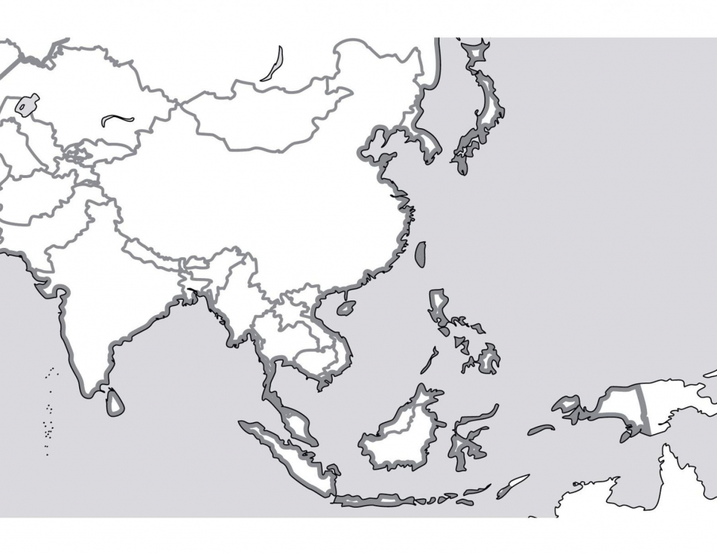 Outline Map Of South Asia New Printable Blank Southeast - Blank Outline Map Of Asia Printable