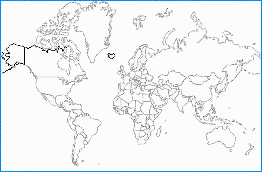 Outline World Map And Other Free Printable Images - Free Printable Country Maps