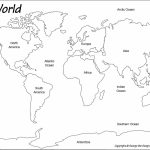 Outline World Map | Map | World Map Continents, Blank World Map   Flat Map Of World Printable