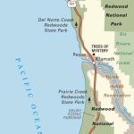 Pacific Coast Route: Redwood National Park, California | Road Trip   Map Of California Coast North Of San Francisco