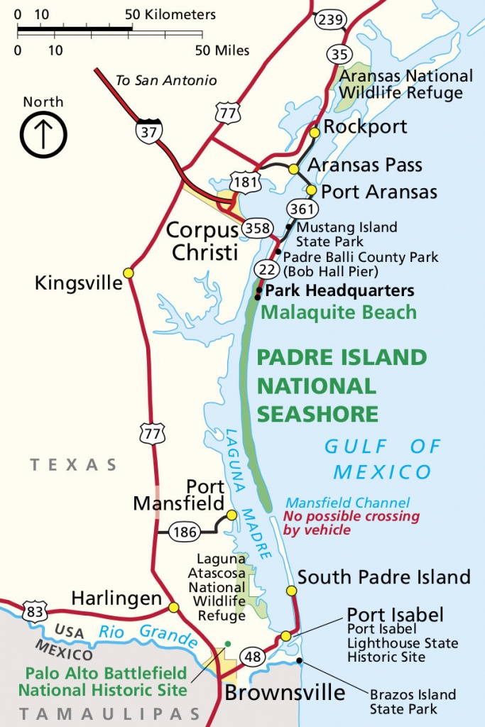 Padre Island Maps | Npmaps - Just Free Maps, Period. - Texas Padre Island Map