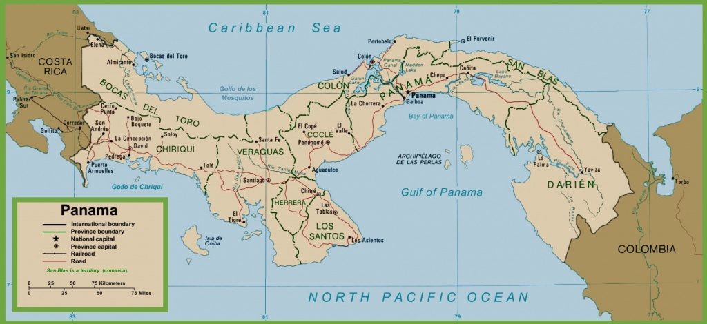 Panama Political Map - Printable Map Of Panama