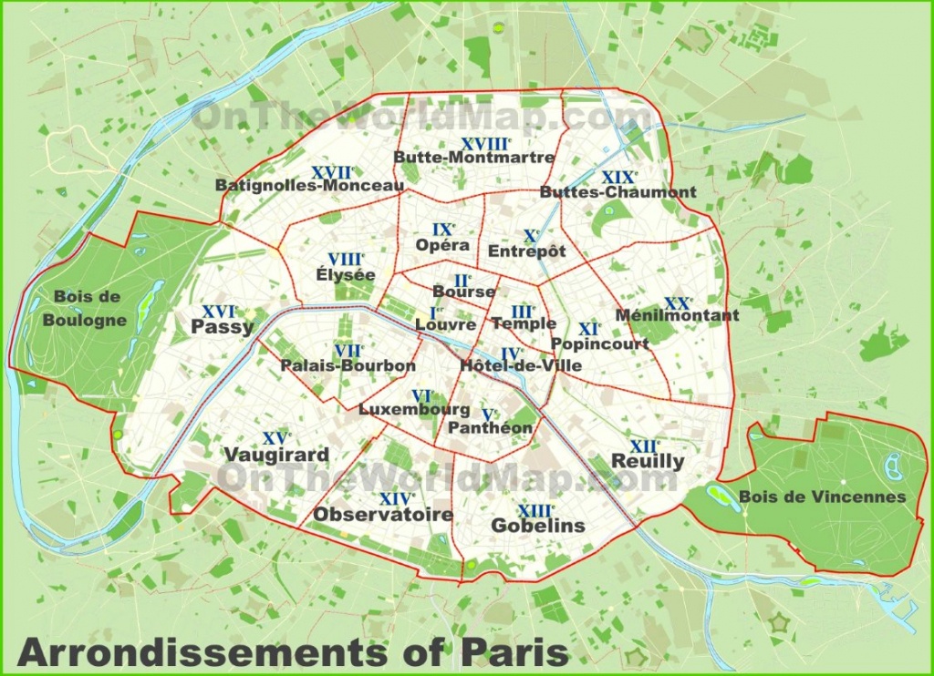 Paris Maps | France | Maps Of Paris - Printable Map Of Paris Arrondissements