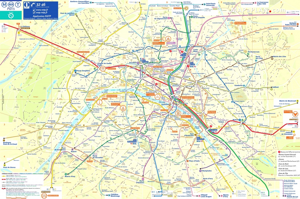 Paris Maps Top Tourist Attractions Free Printable Mapaplan Com And - Free Printable Map Of Paris