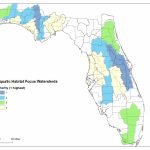 Partners For Fish And Willdife Floridea Aquatics Habitat Focus Map   Florida Watershed Map