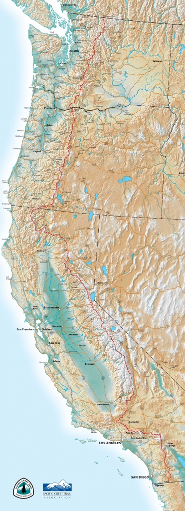 Pct Maps - Northern California Hiking Map