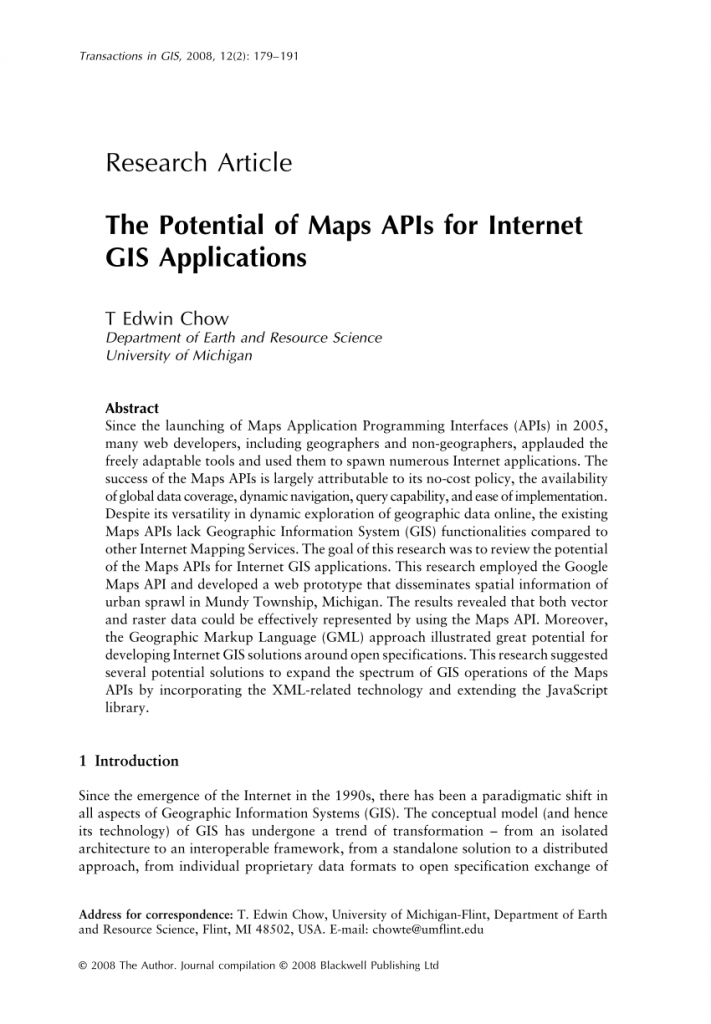 Pdf) The Potential Of Maps Apis For Internet Gis Applications - Daughtry Texas Google Maps