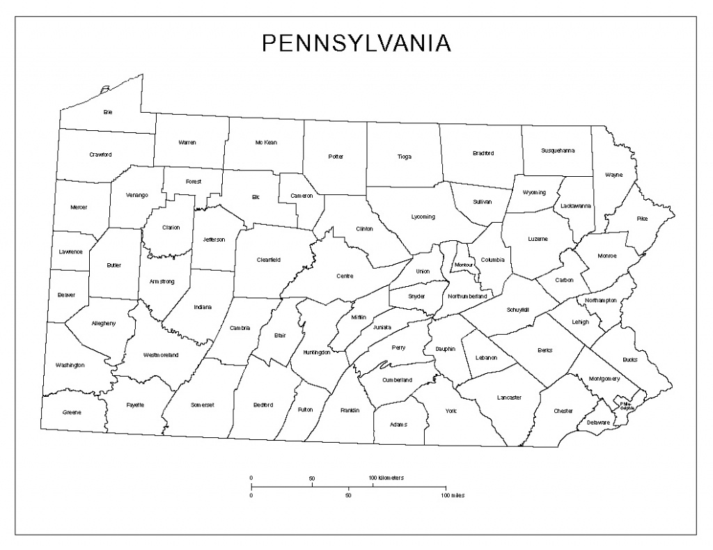 Pennsylvania Labeled Map - Printable Map Of Pennsylvania