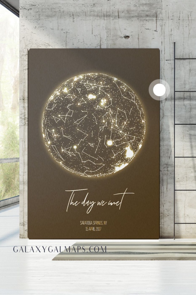 Personal Star Mapdate And Location - Star Map Custom Wall Art - Printable Star Map By Date
