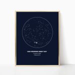 Personalised Star Map, Custom Wedding Anniversary Sky Map, Custom   Printable Sky Map