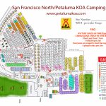 Petaluma, California Campground | San Francisco North / Petaluma Koa   California Campgrounds Map