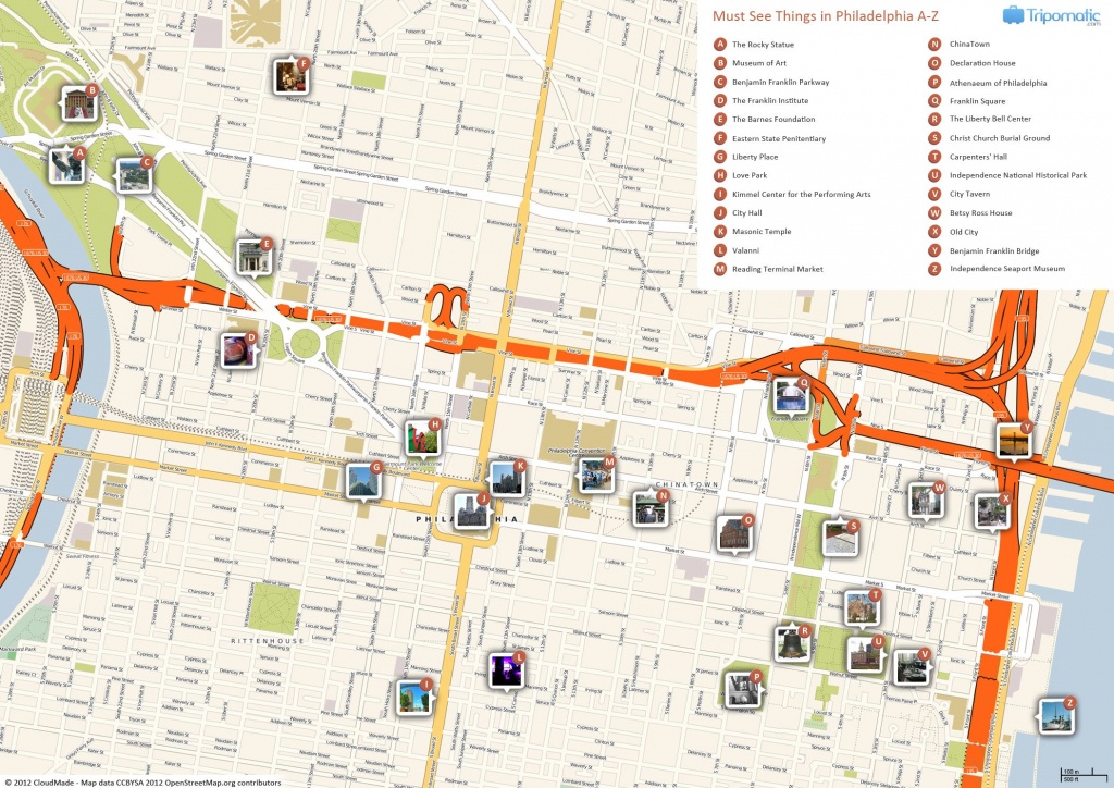 Philadelphia Printable Tourist Map In 2019 | Free Tourist Maps - Printable Map Of Philadelphia Attractions