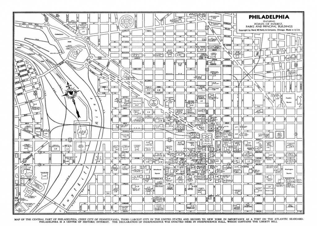 Philadelphia Street Map Vintage Print Poster | Etsy - Philadelphia Street Map Printable
