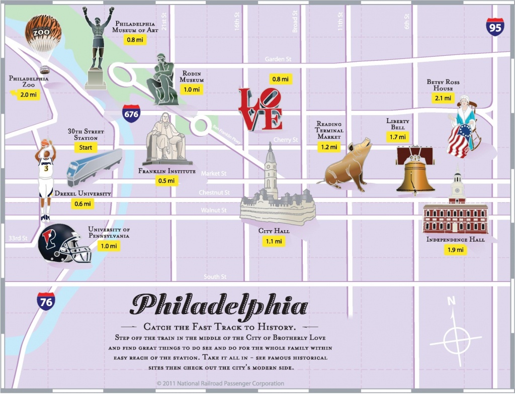 Philadelphia Tourist Attractions Map - Philadelphia Tourist Map Printable