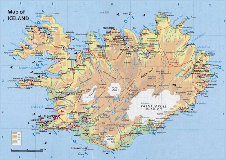 Maps Of Iceland Printable Maps