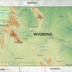 Physical Map Of Wyoming   Printable Map Of Wyoming