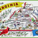 Pictorial Travel Map Of Virginia   Printable Map Of Virginia