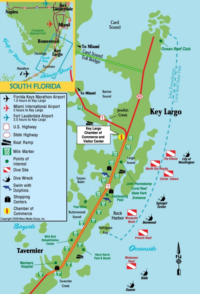Pinjohn Kovach On The Sea &amp;amp; From The Sea | Key Largo Florida - Florida Dive Sites Map