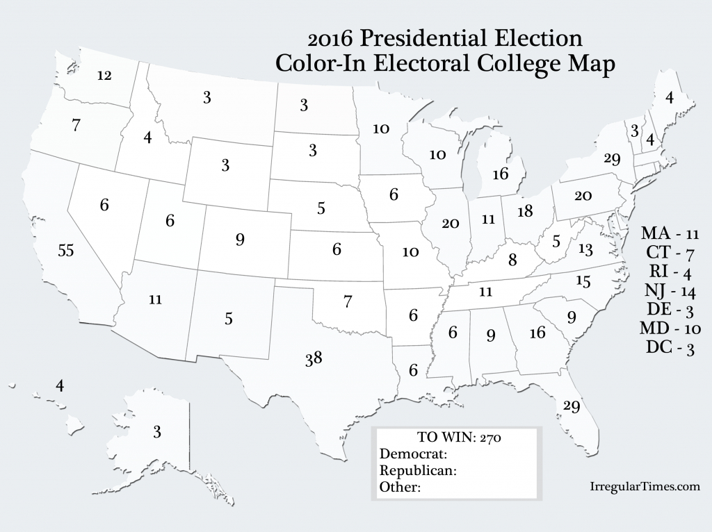 Pinlawren Roulier Casagrande On Election Party | Us Map - Blank Electoral College Map 2016 Printable