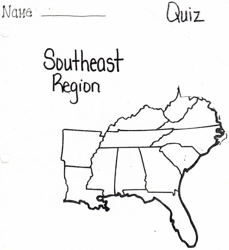 Printable Map Of Southeast United States