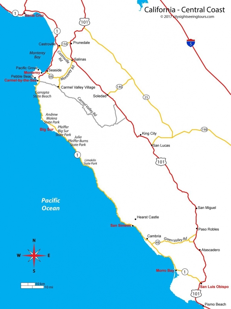 Pismo Beach Directions Maps Of California Central California Coast - Pismo Beach California Map