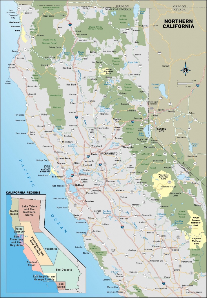 Road Map Of Northern California