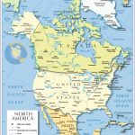 Political Map Of North America   Nations Online Project   Printable Map Of North America With Labels