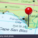 Port St Joe Pinned On A Map Of Florida, Usa Stock Photo: 123728677   St Joe Florida Map