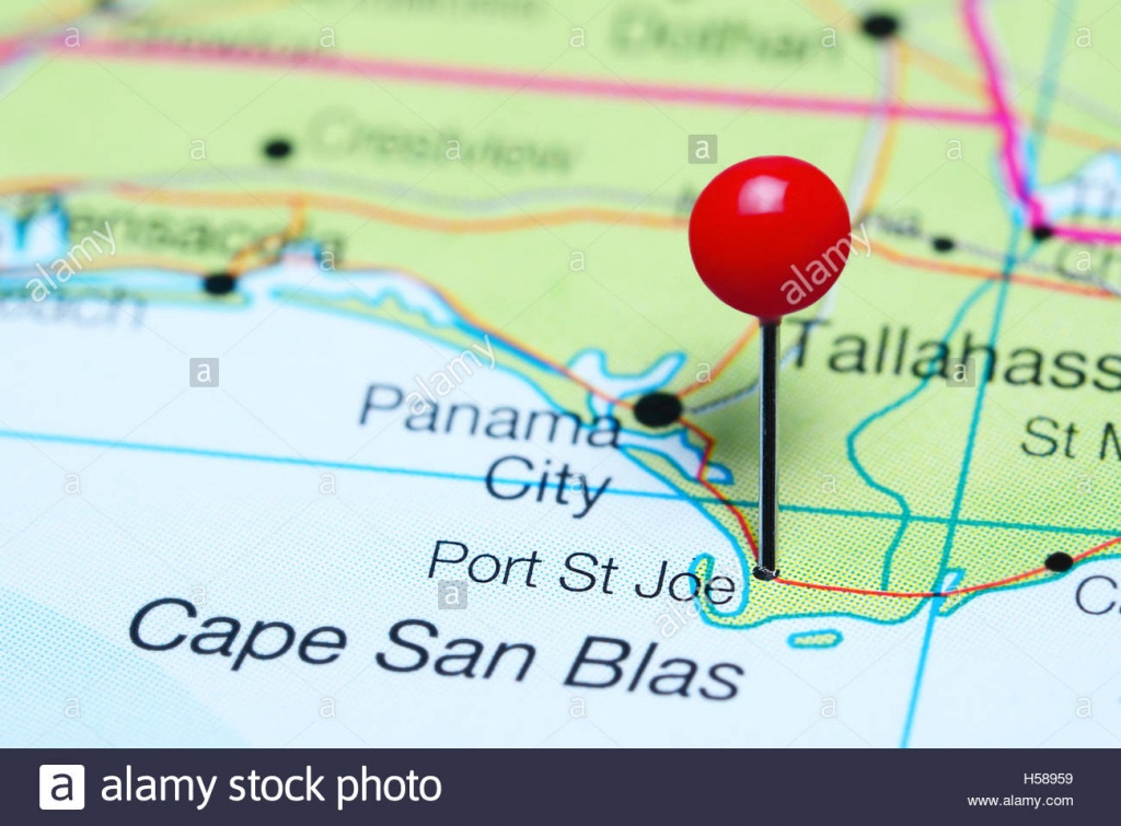 Port St Joe Pinned On A Map Of Florida, Usa Stock Photo: 123728677 - St Joe Florida Map