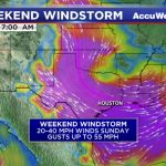 Powerful Windstorm Blows Through Texas This Weekend | Abc13   Texas Windstorm Map Harris County