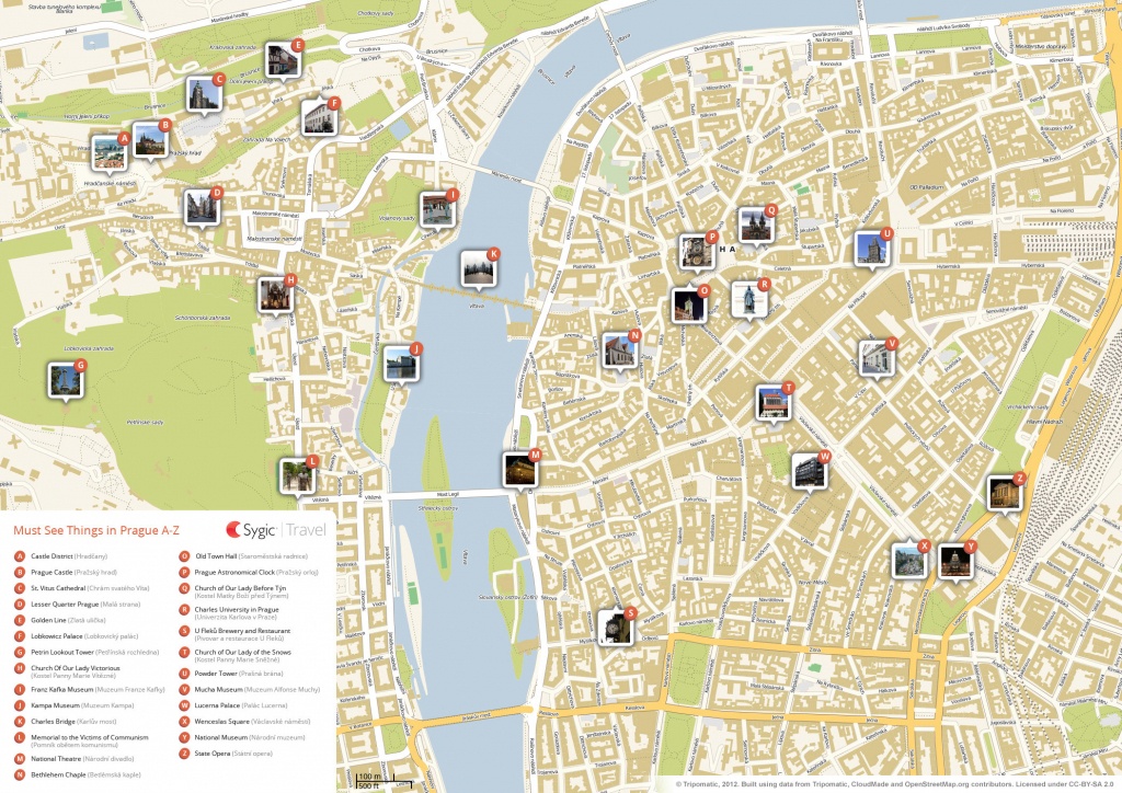 Prague Printable Tourist Map | Sygic Travel - Best Printable Maps