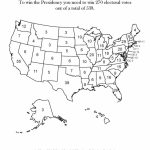 Presidential Election Page Blank Us Electoral Map Map With Image   Blank Electoral College Map 2016 Printable