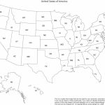 Print Out A Blank Map Of The Us And Have The Kids Color In States   Blank Printable Usa Map