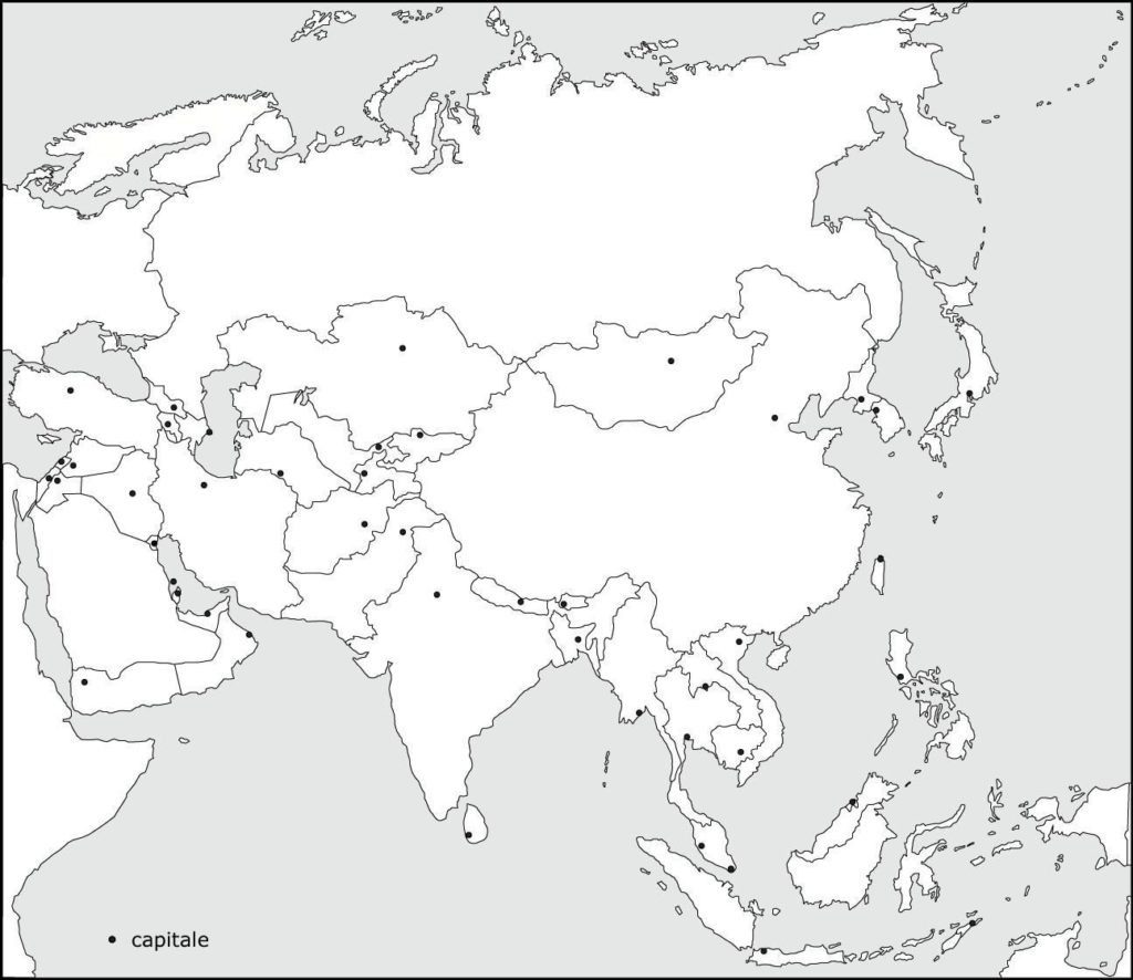 Printable Blank Map Europe Diagram For Asia Political 1024×886 1 - Asia ...