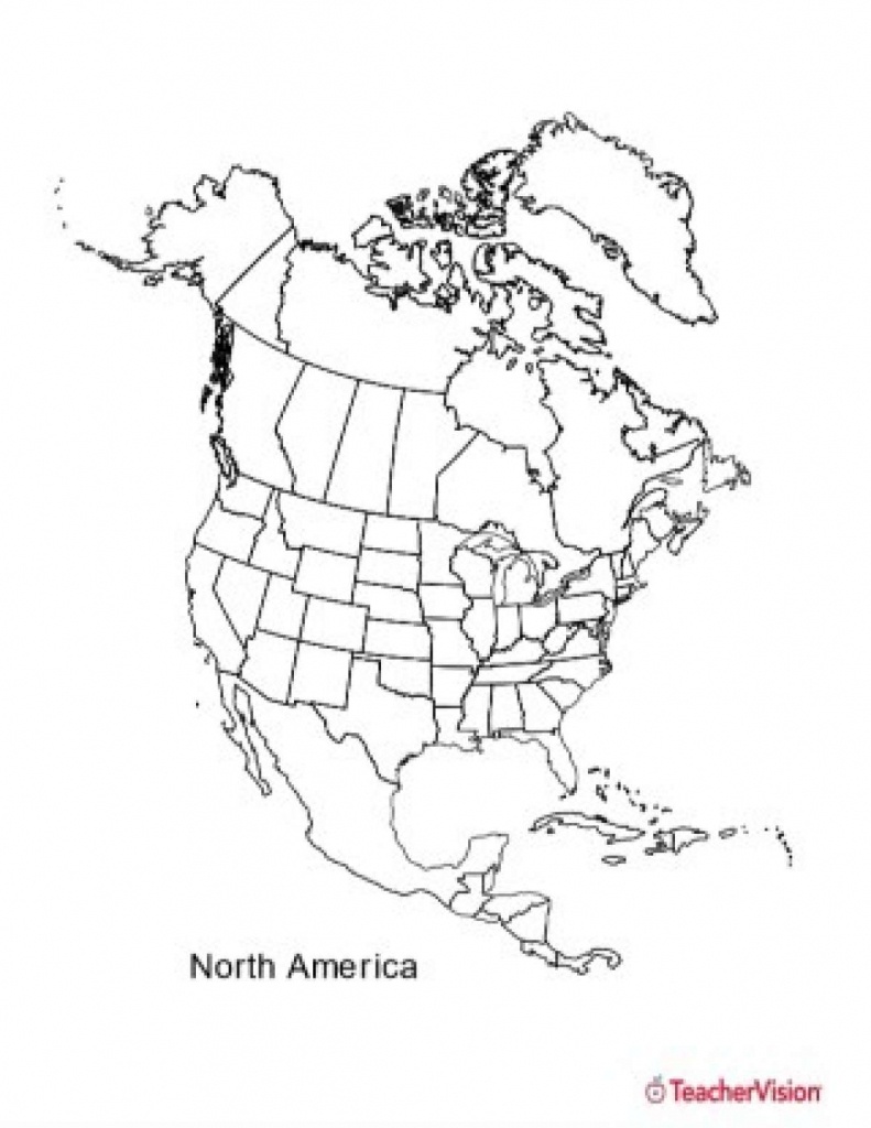Printable Blank Map Of North America - Eymir.mouldings.co - North America Map Printable