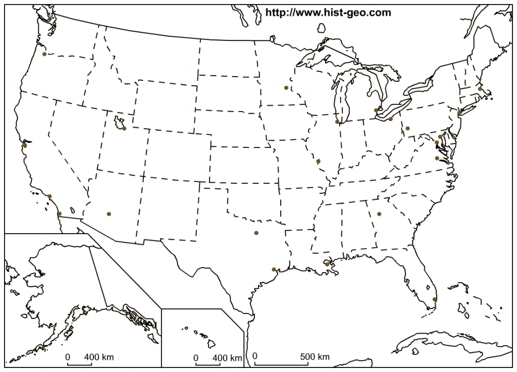 Printable Blank Map Of Us - Maydan.mouldings.co - Blank Printable Usa Map