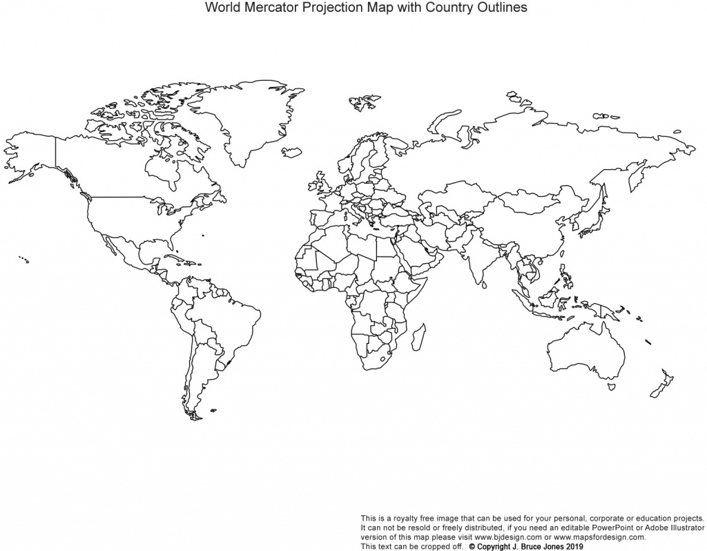 Printable, Blank World Outline Maps • Royalty Free • Globe, Earth - Blank Map Printable World