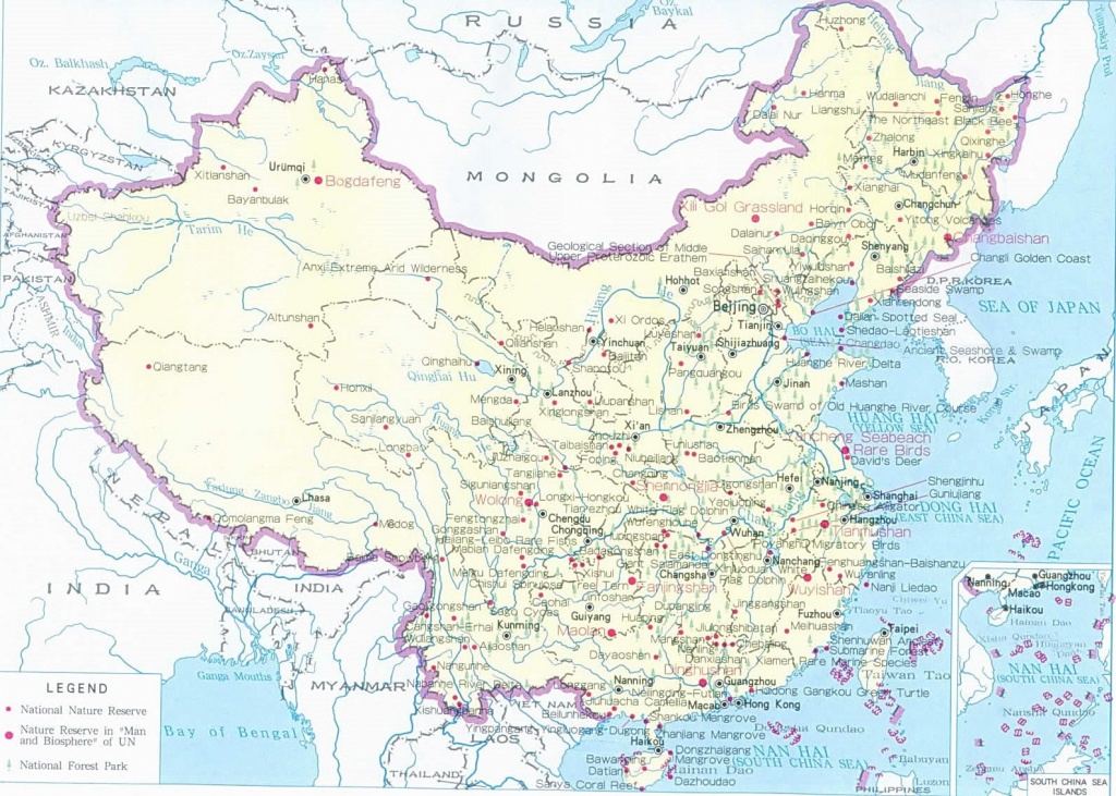 Printable Detailed Map Of China | Detailed Resources Map Of China - Printable Map Of China