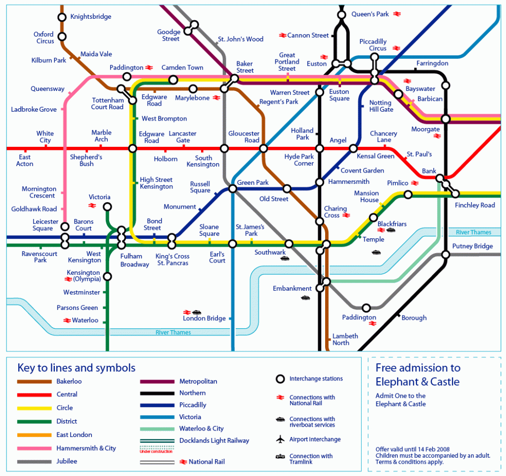 Printable London Tube Map | Printable London Underground Map 2012 - London Underground Map Printable A4