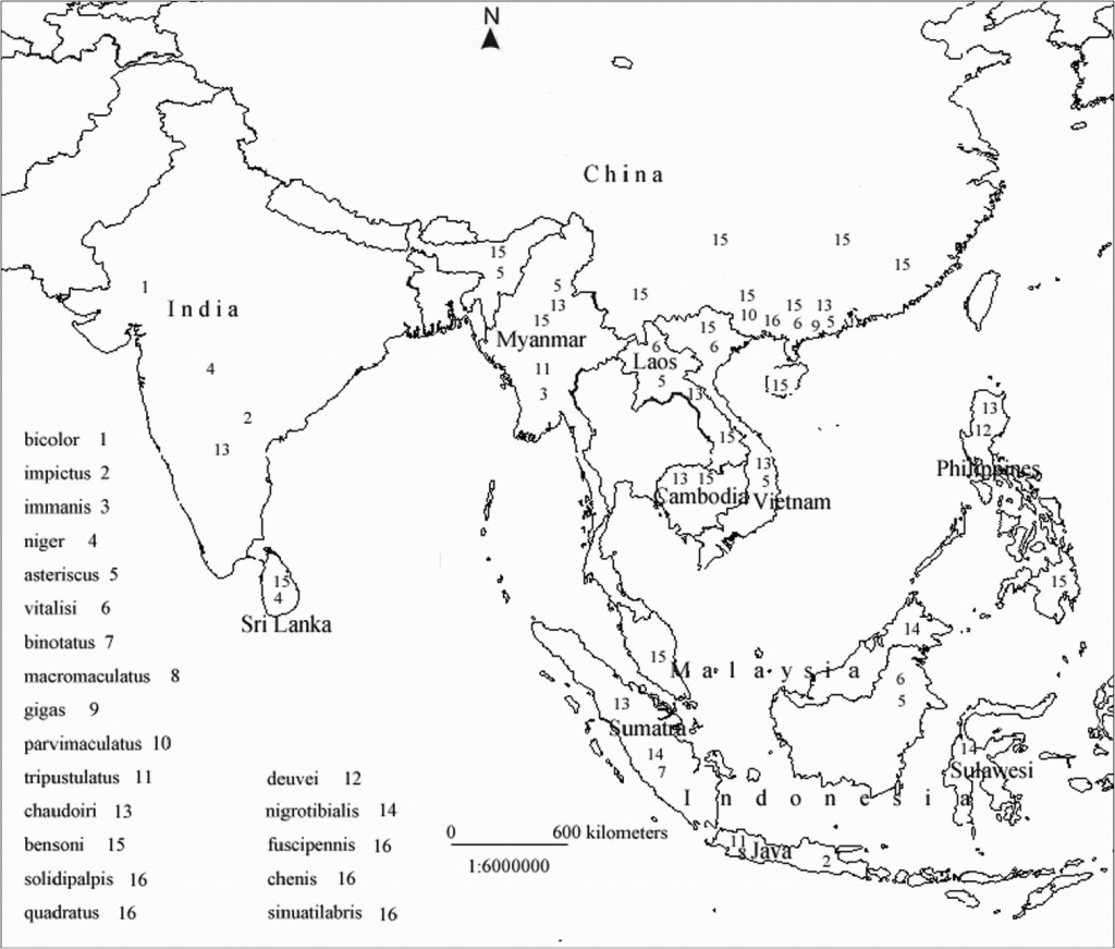 Printable Map Asia With Countries And Capitals Noavg Outline Of - Printable Map Of Asia With Countries And Capitals