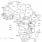 Printable Map Of Africa | Africa, Printable Map With Country Borders   Blank Political Map Of Africa Printable