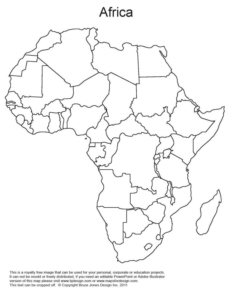 Printable Map Of Africa | Africa World Regional Blank Printable Map - Africa Outline Map Printable