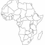 Printable Map Of Africa | Africa World Regional Blank Printable Map   Map Of Africa Printable Black And White