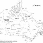 Printable Map Of Canada Provinces | Printable, Blank Map Of Canada   Free Printable Map Of Canada Worksheet