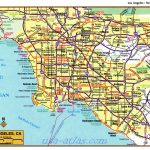 Printable Map Of Downtown Los Angeles And Travel Information   Los Angeles Freeway Map Printable