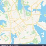 Printable Map Of Helsinki, Finland With Main And Secondary Roads And   Helsinki City Map Printable